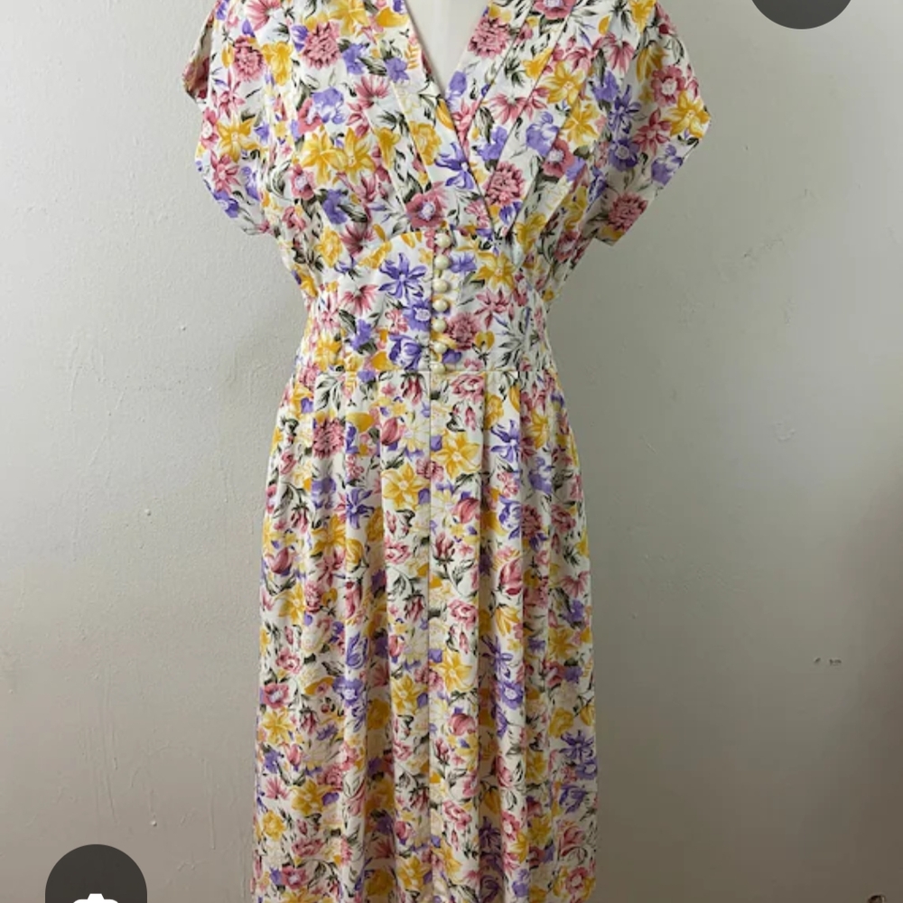 Kathie Lee Collection Multicolor Floral Maxi Dress